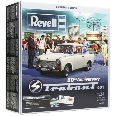 Macheta automobil Set aniversar 60 ani Trabant 601 Exclusive Edition Revell 1:24 - imagine 8